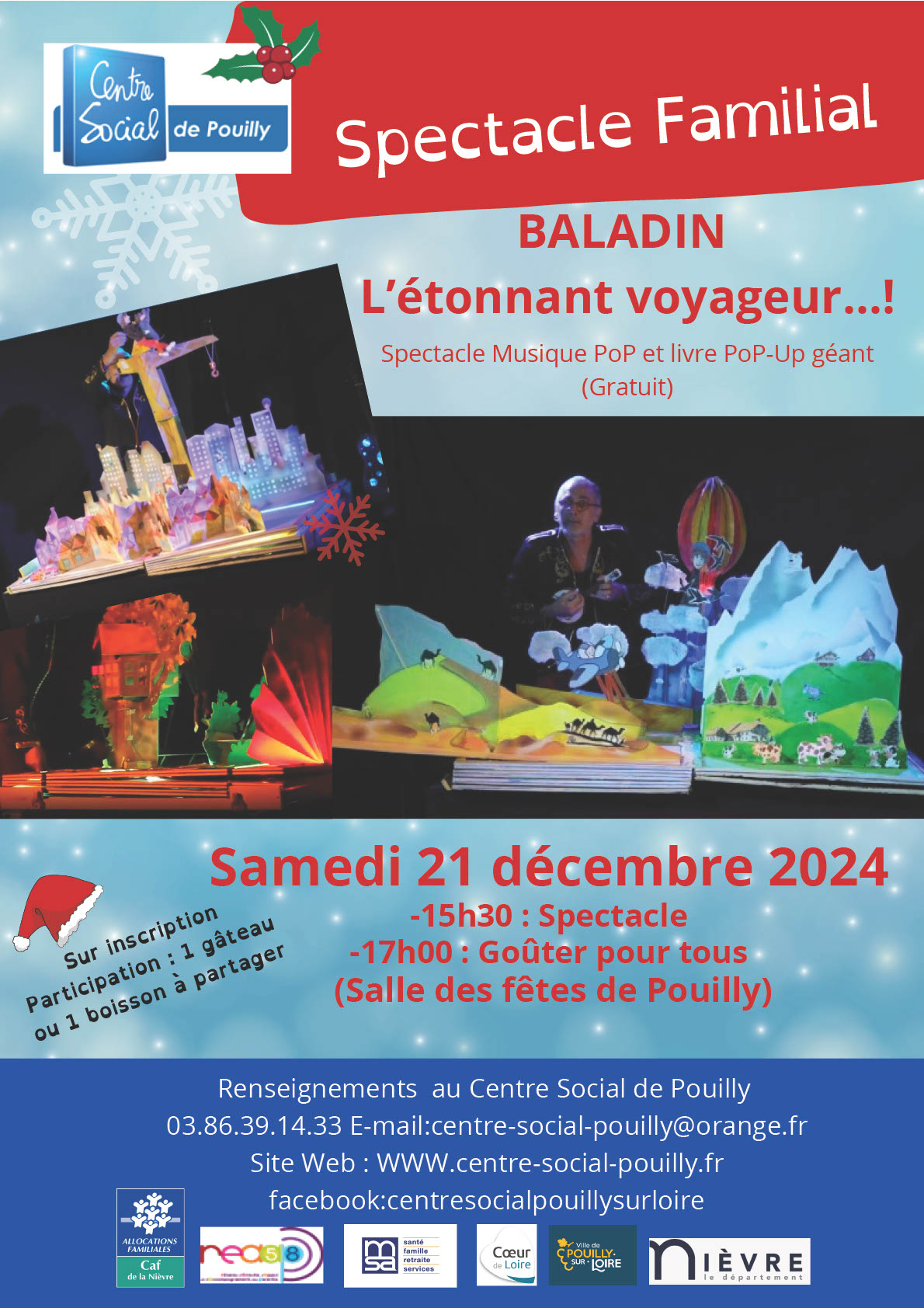 Spectacle baladin 21 décembre 2024