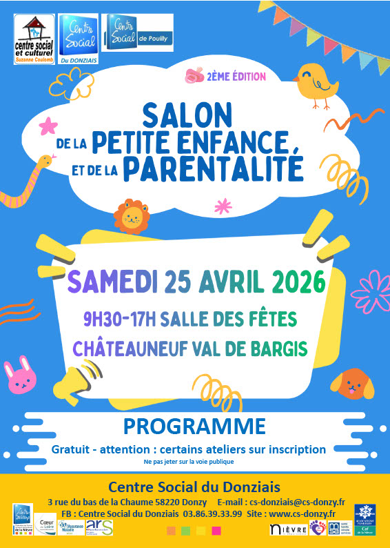 Programme du salon de la petite enfance et de la parentalité