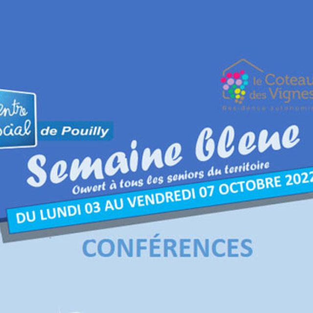 Semaine bleue : conférences du 4 au 7 octobre