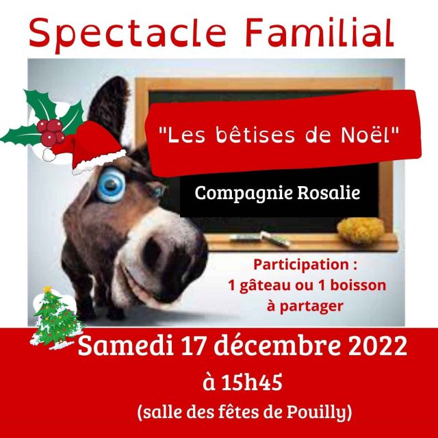 Spectacle familial : « les bêtises de noël » samedi 17 décembre