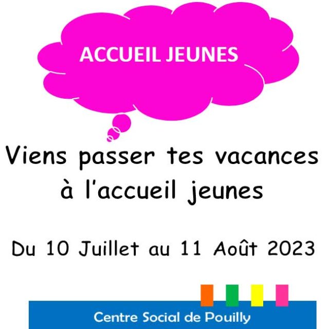 Accueil jeunes : programme du 10 juillet au 11 août