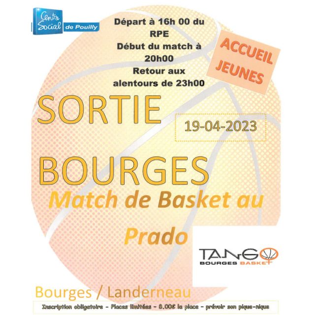 Sortie à Bourges : match de basket au Prado
