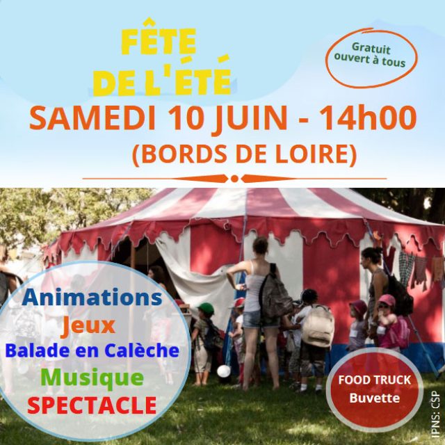 Fête de l’été samedi 10 juin à 14h Bords de Loire