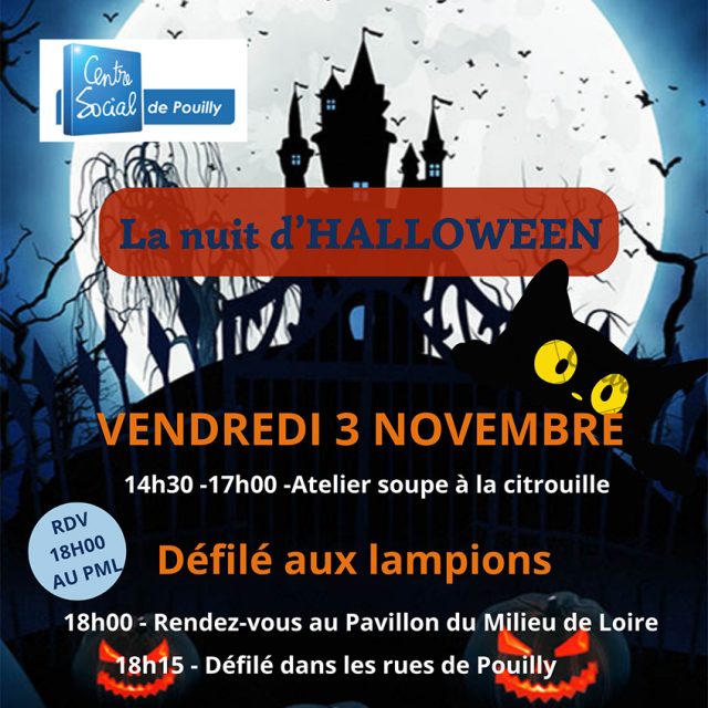 Nuit d&rsquo;Halloween : vendredi 3 novembre