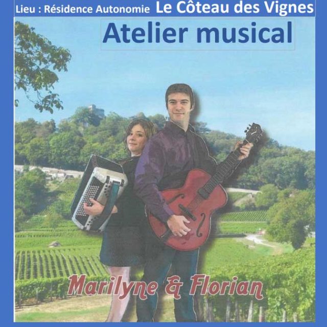 Atelier musical avec Marilyne et Florian : mercredi 21 juin à 10h