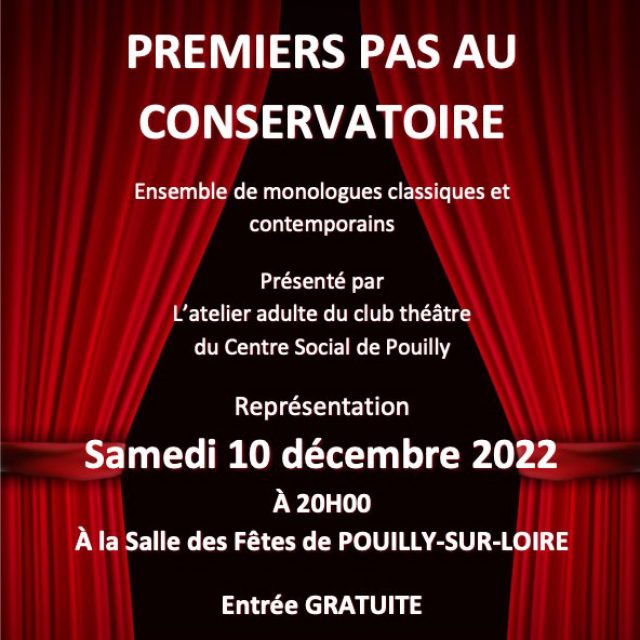 Théâtre : premiers pas au conservatoire