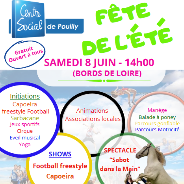 Fête de l’été samedi 8 juin à 14h bords de Loire