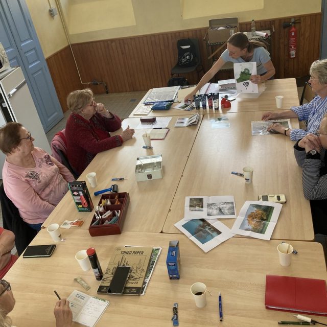 Ateliers linogravure du 14 mai les dessins sont faits !