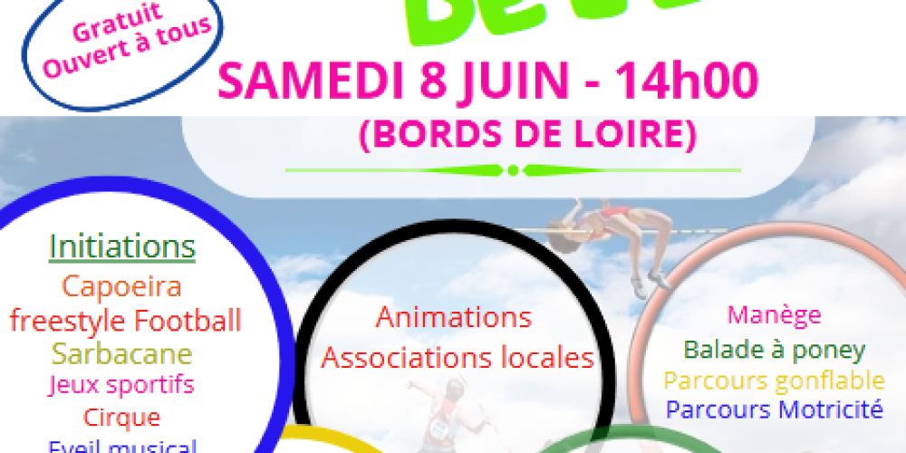 Fête de l&rsquo;été samedi 8 juin à 14h bords de Loire