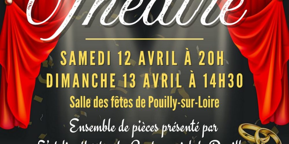 Représentations théâtre les 12 et 13 avril 2025