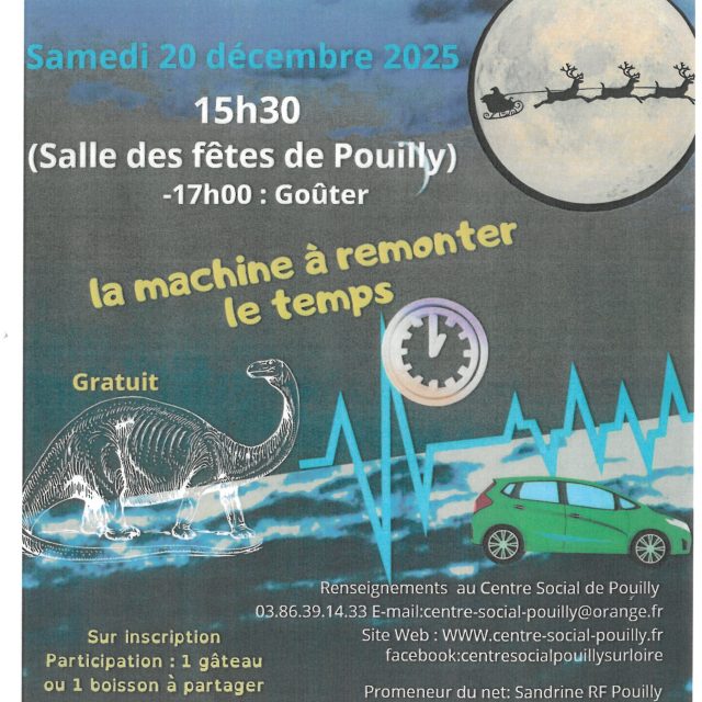 Spectacle familial « La machine à remonter le temps » le 20 décembre 2025
