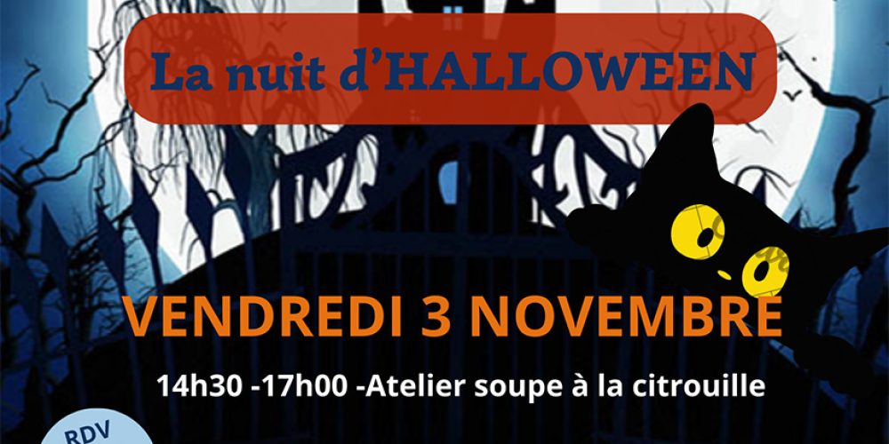 Nuit d&rsquo;Halloween : vendredi 3 novembre