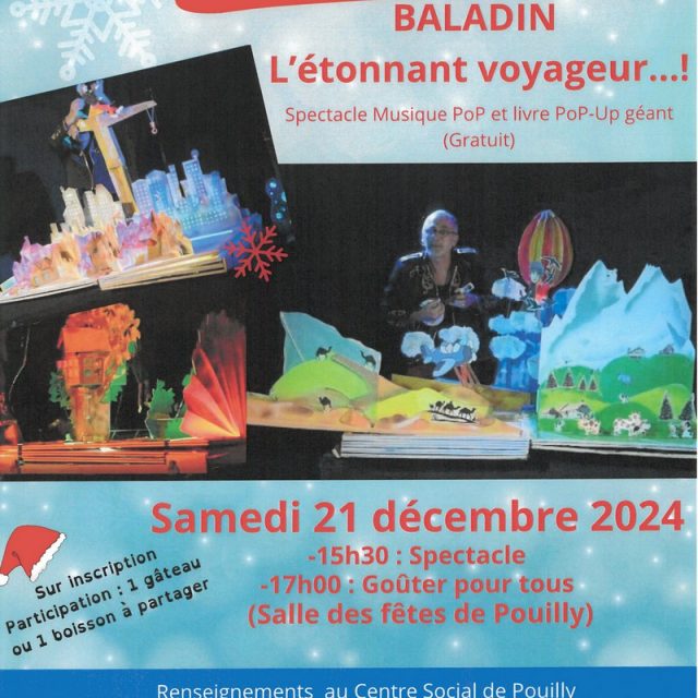 Spectacle familial le 21 décembre 2024