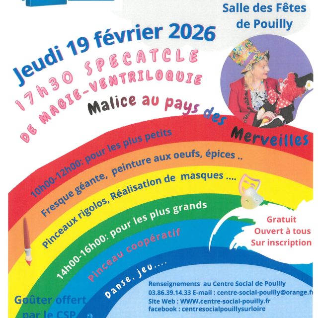 Fête des enfants en famille le jeudi 19 février 2026