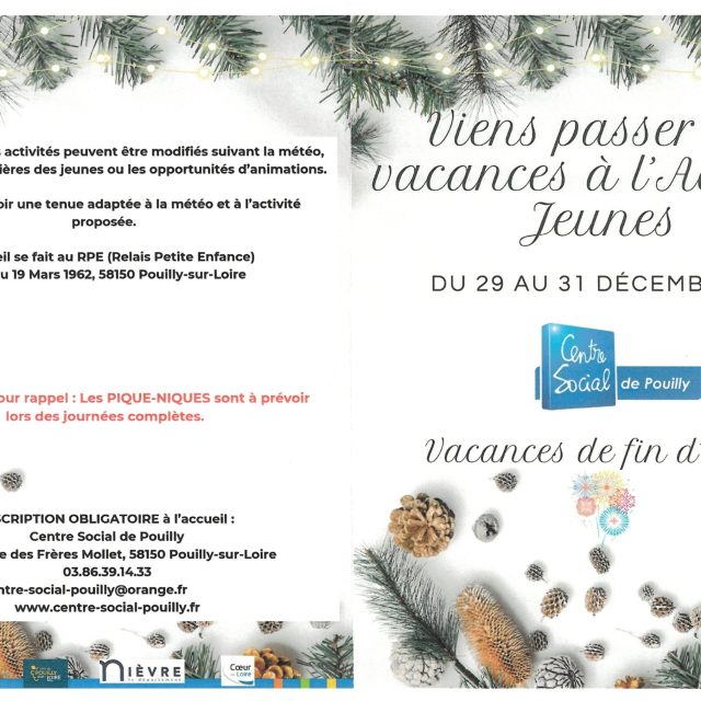 Accueil Jeunes du 29 au 31 décembre 2025