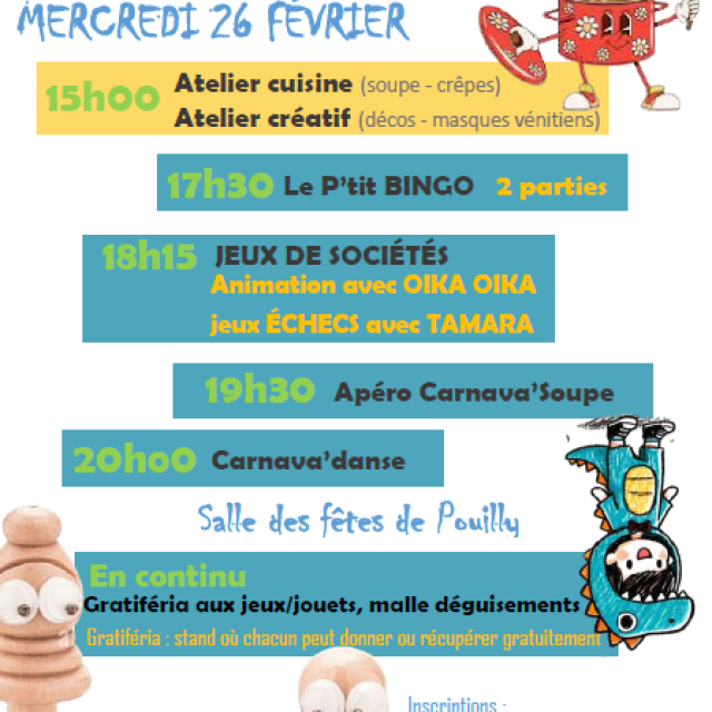 Soirée Jeux le mercredi 26 février 2025