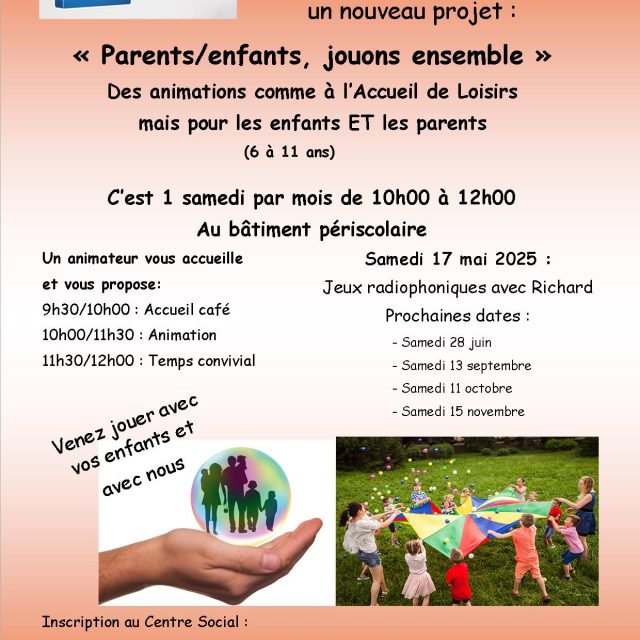 Parents/enfants, jouons ensemble
