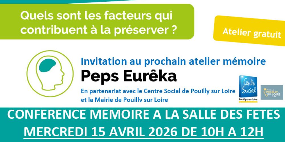 Conférence Mémoire à la Salle des Fêtes le 15 avril 2026 de 10h à 12h
