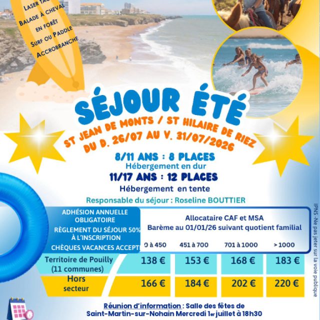 Séjour été à la mer