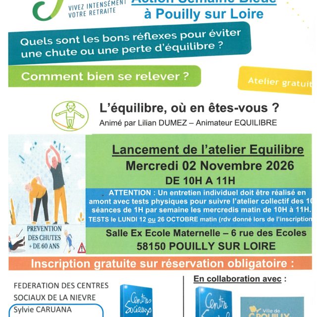 Action Semaine Bleue – Atelier Équilibre