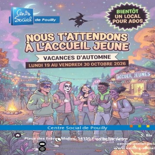 Accueil Jeune Vacances d&rsquo;automne 2026
