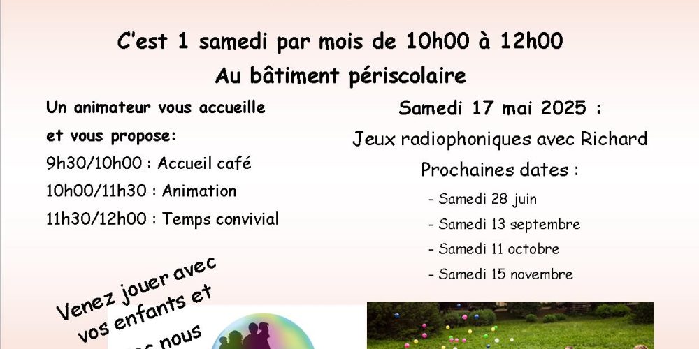 Parents/enfants, jouons ensemble